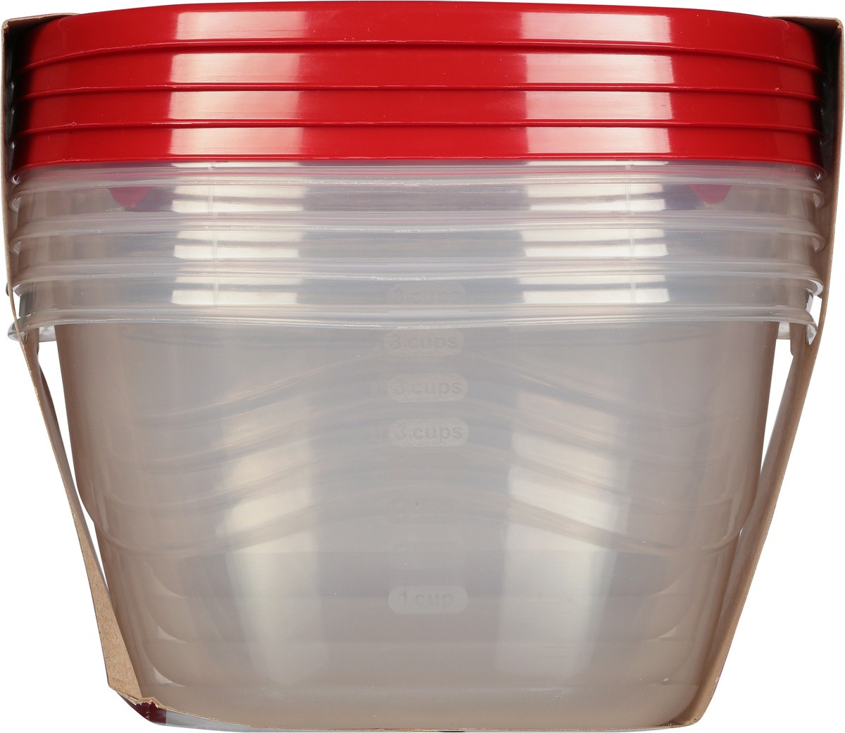 slide 5 of 9, Rubbermaid Containers with Lids 4 ea, 4 ct