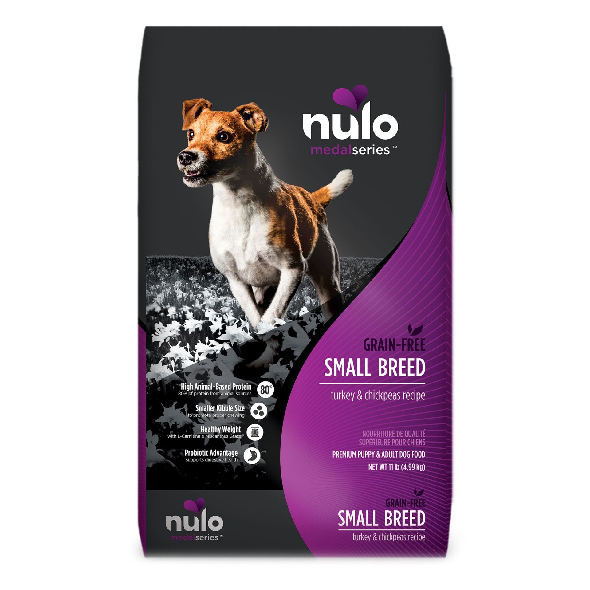 slide 1 of 1, Nulo MedalSeries Small Breed Adult Dry Dog Food - Turkey, 11 lb