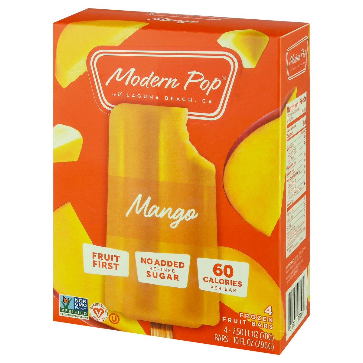 slide 7 of 13, Modern Pop Mango Frozen Fruit Bars 4 - 2.50 fl oz Bars, 4 ct