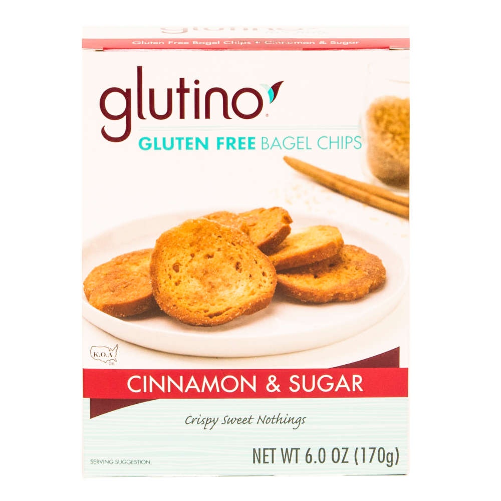 slide 1 of 5, Glutino Bagel Chips 6 oz, 6 oz