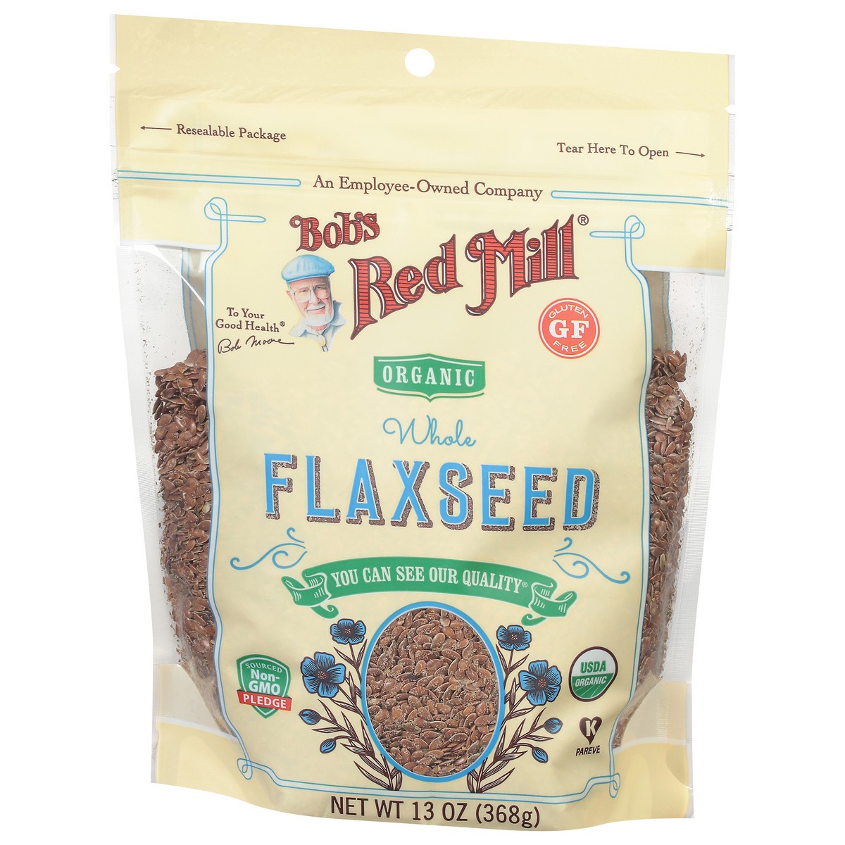 slide 9 of 9, Bob's Red Mill Organic Whole Flaxseed 13 oz, 13 oz