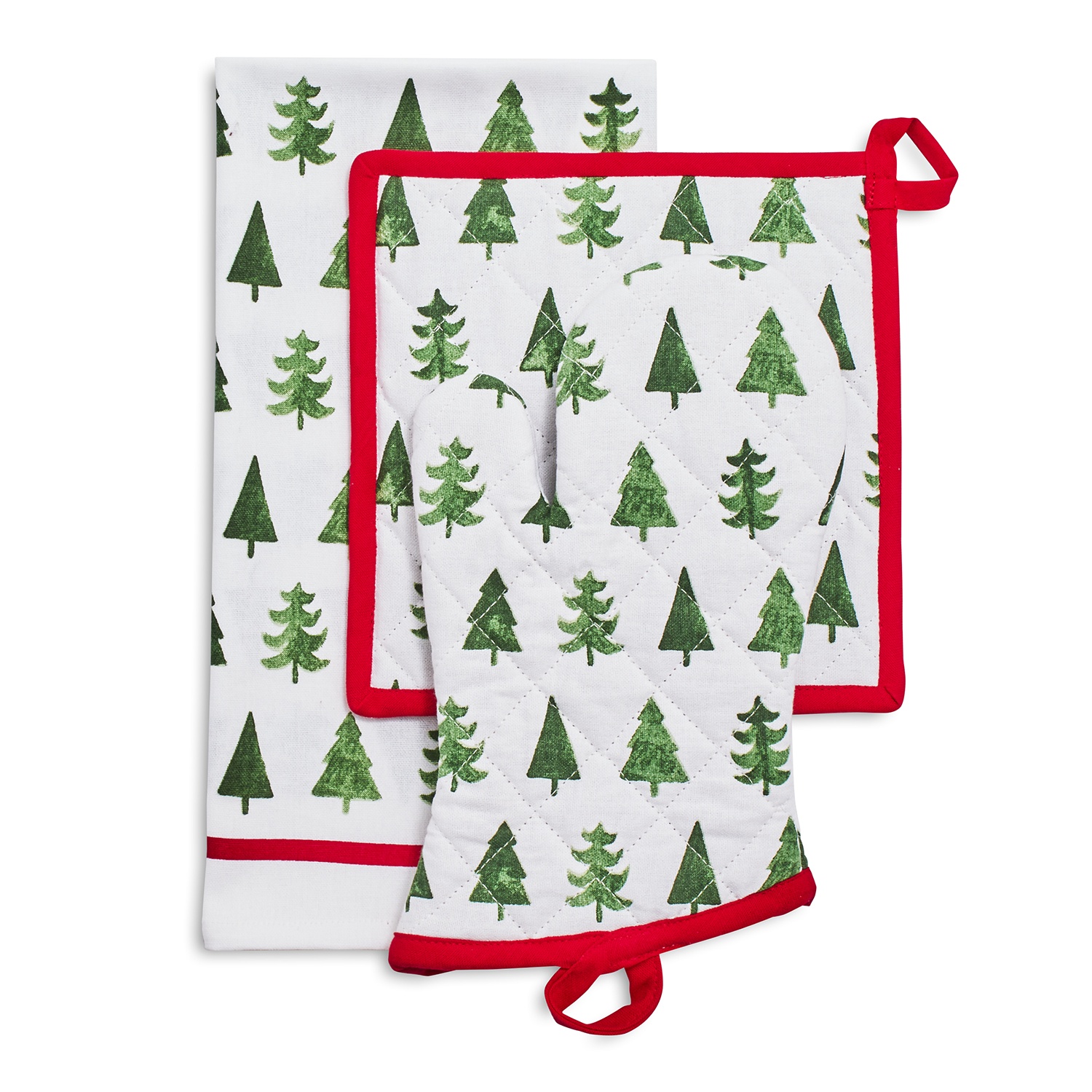 slide 1 of 1, Sur La Table Christmas Tree Stripe Gift Set, 3 ct