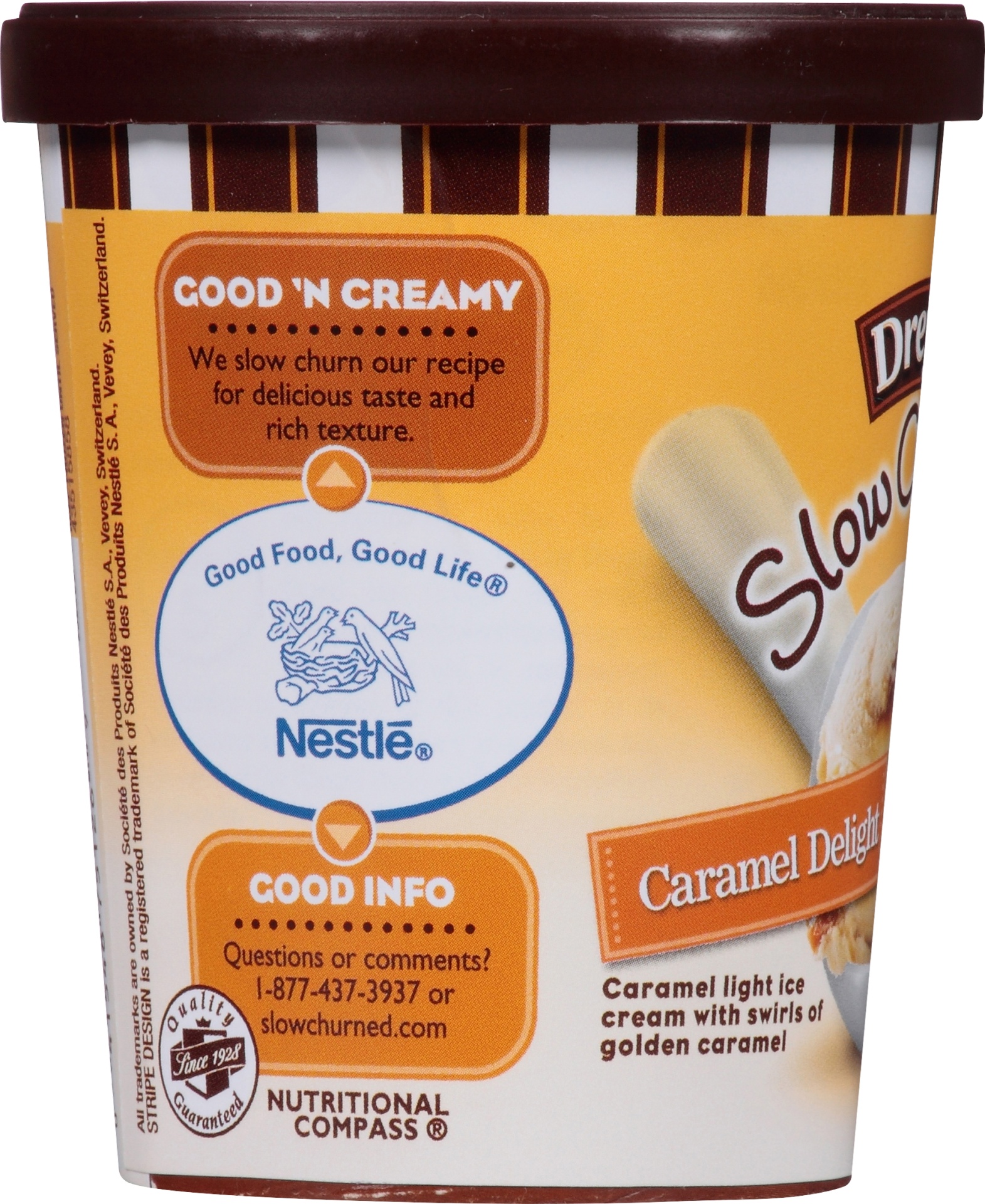 slide 2 of 6, Edy's/Dreyer's Slow Churned Light Ice Cream Caramel Delight, 5.8 fl oz