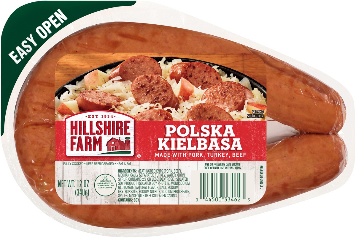 slide 2 of 3, Hillshire Farm Polska Kielbasa Smoked Sausage, 12 oz., 340.19 g