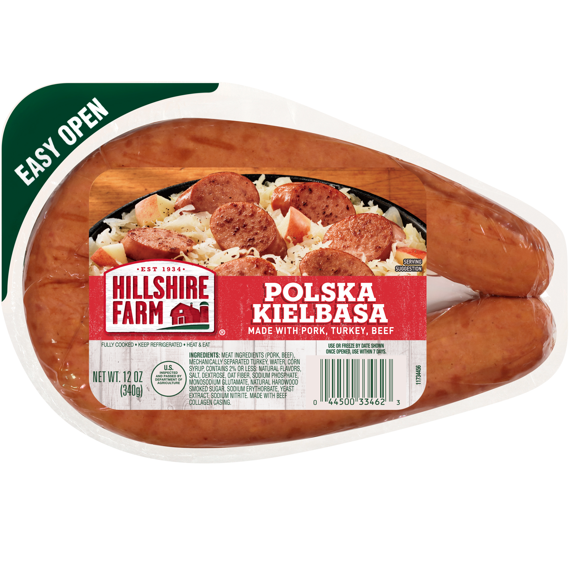 slide 1 of 3, Hillshire Farm Polska Kielbasa Smoked Sausage, 12 oz., 340.19 g