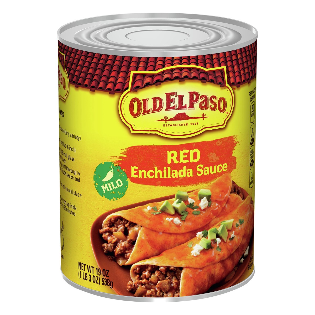 slide 6 of 9, Old El Paso Mild Red Enchilada Sauce, 1 ct., 19 oz., 19 oz