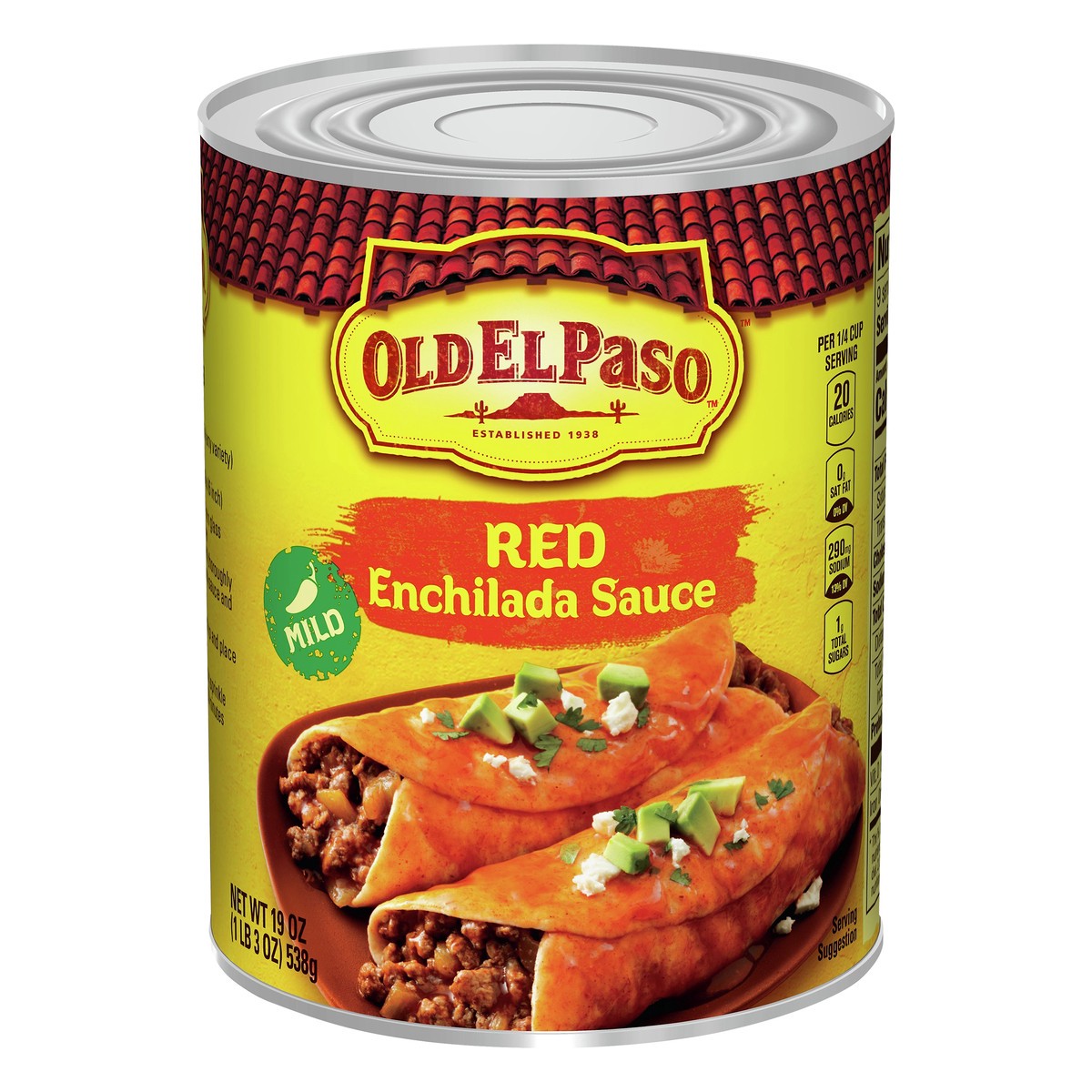 slide 1 of 1, Old El Paso Mild Red Enchilada Sauce 19 oz, 19 oz