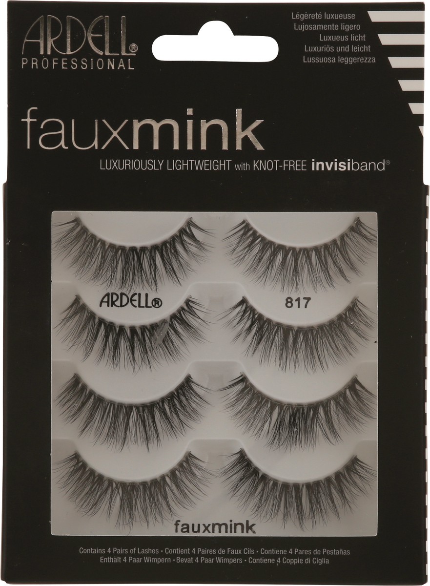 slide 5 of 9, Ardell Fauxmink Lashes 4 ea, 4 ct