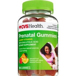 slide 1 of 1, CVS Health Prenatal Vitamins With Dha & Folic Acid Gummies, 90 Ct, 1 ct
