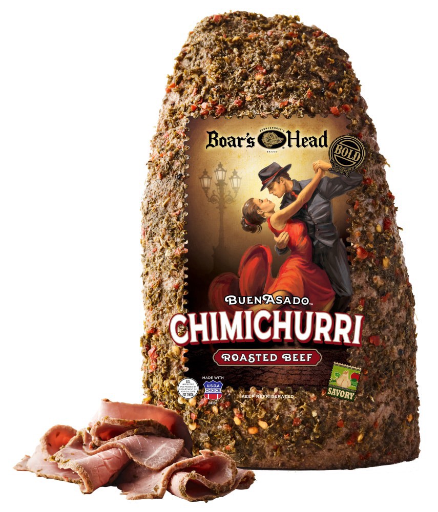 slide 1 of 6, Boar's Head Bold BuenAsado Chimichurri Roasted Beef, per lb
