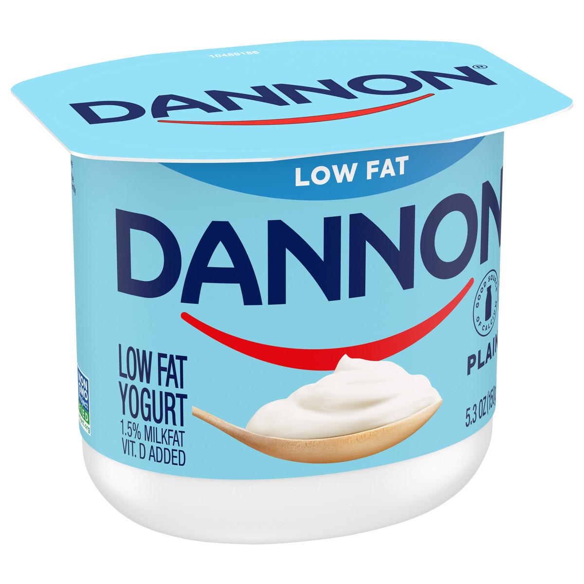 slide 4 of 9, Dannon Plain Low Fat Yogurt, Excellent Source of Calcium and Good Source of Protein with the Rich and Creamy Taste of Plain Flavored Yogurt, 5.3 OZ Container, 5.3 oz