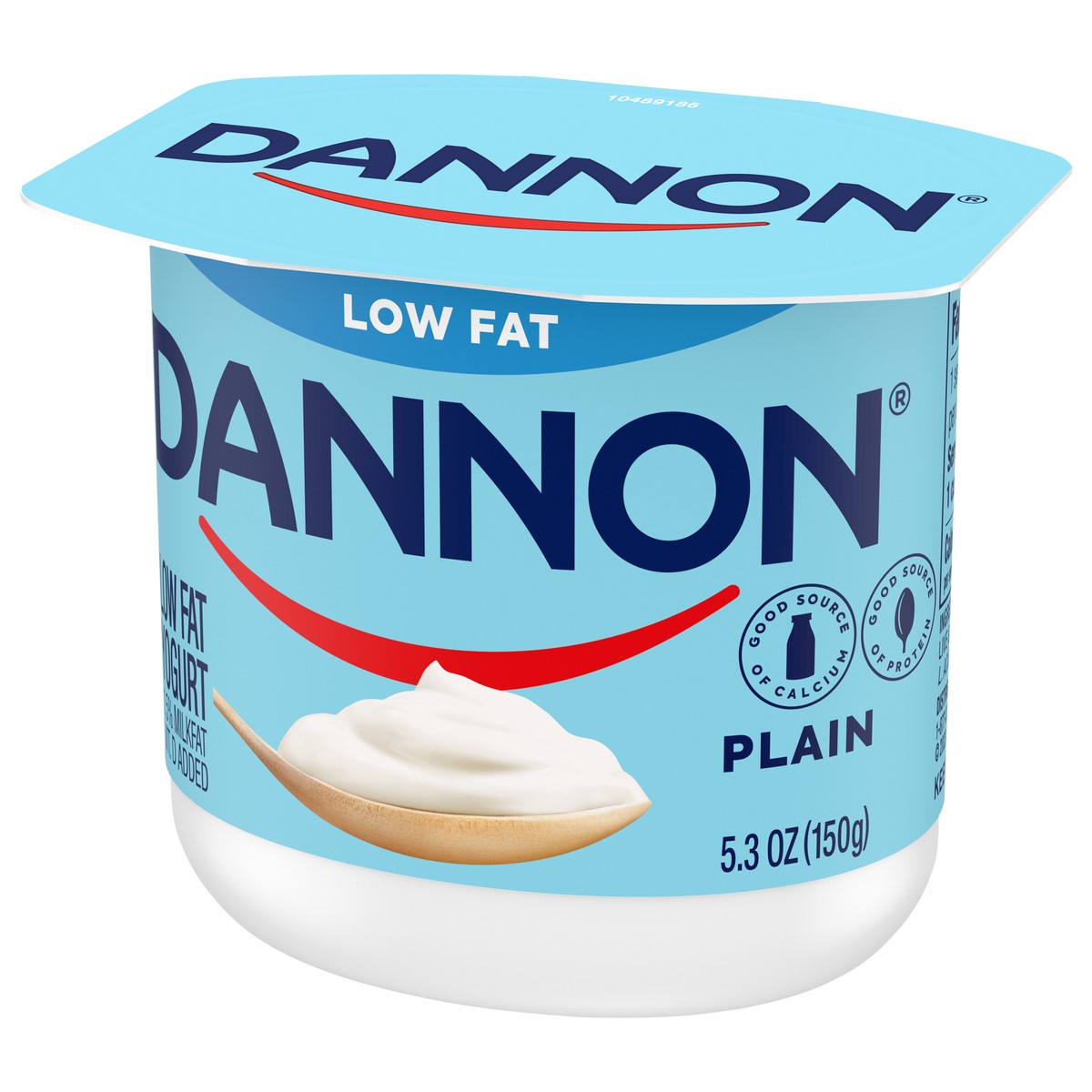 slide 5 of 9, Dannon Plain Low Fat Yogurt, Excellent Source of Calcium and Good Source of Protein with the Rich and Creamy Taste of Plain Flavored Yogurt, 5.3 OZ Container, 5.3 oz