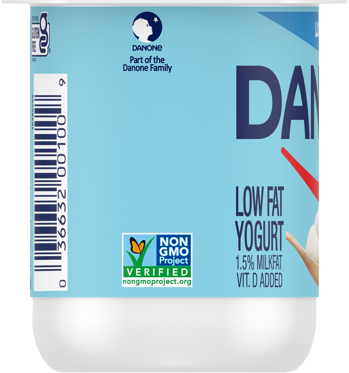 slide 3 of 9, Dannon Plain Low Fat Yogurt, Excellent Source of Calcium and Good Source of Protein with the Rich and Creamy Taste of Plain Flavored Yogurt, 5.3 OZ Container, 5.3 oz