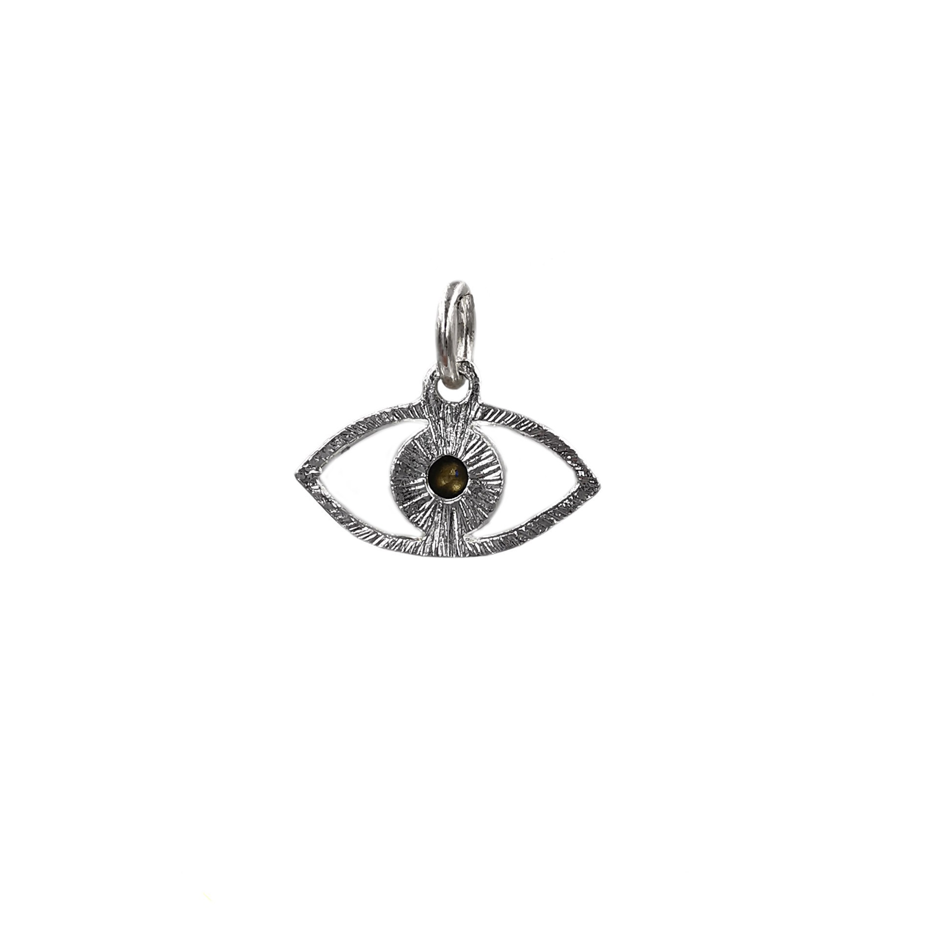 slide 2 of 4, Charmalong Silver Plated Eye Charm By Bead Landing, 0.59 in x 0.68 in x 0.2 in