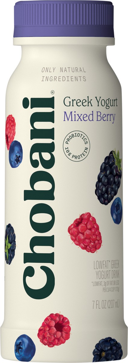 slide 5 of 9, Chobani Mixed Berries Greek Style Yogurt Drink - 7 fl oz, 7 fl oz