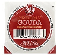 slide 1 of 1, Roth Creamy Gouda Snack Cheese, Individual, 0.75 oz