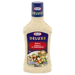 Kraft Deluxe Robust Roasted Garlic and Parmesan Dressing, 16 oz Bottle