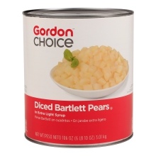 slide 1 of 1, GFS Diced Pears, 106 oz