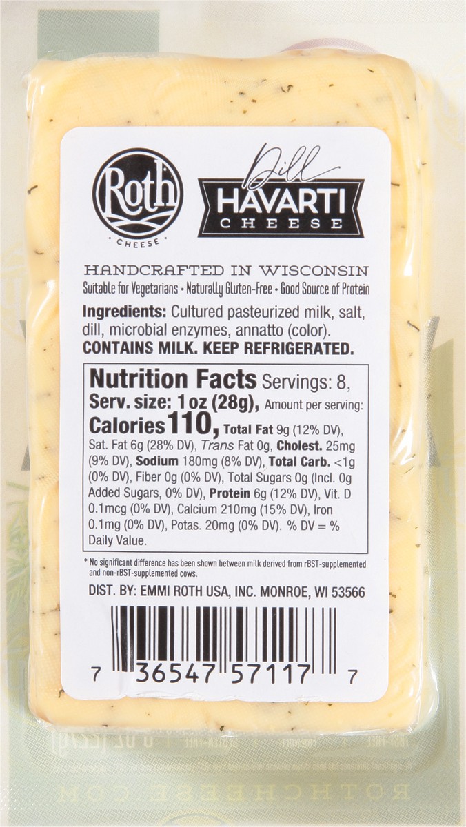 slide 2 of 11, Roth Dill Havarti Cheese, 8 oz