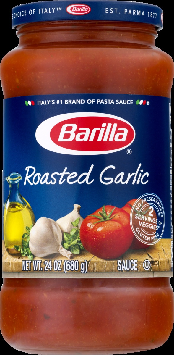 slide 10 of 11, Barilla Roasted Garlic Pasta Sauce, 24 oz