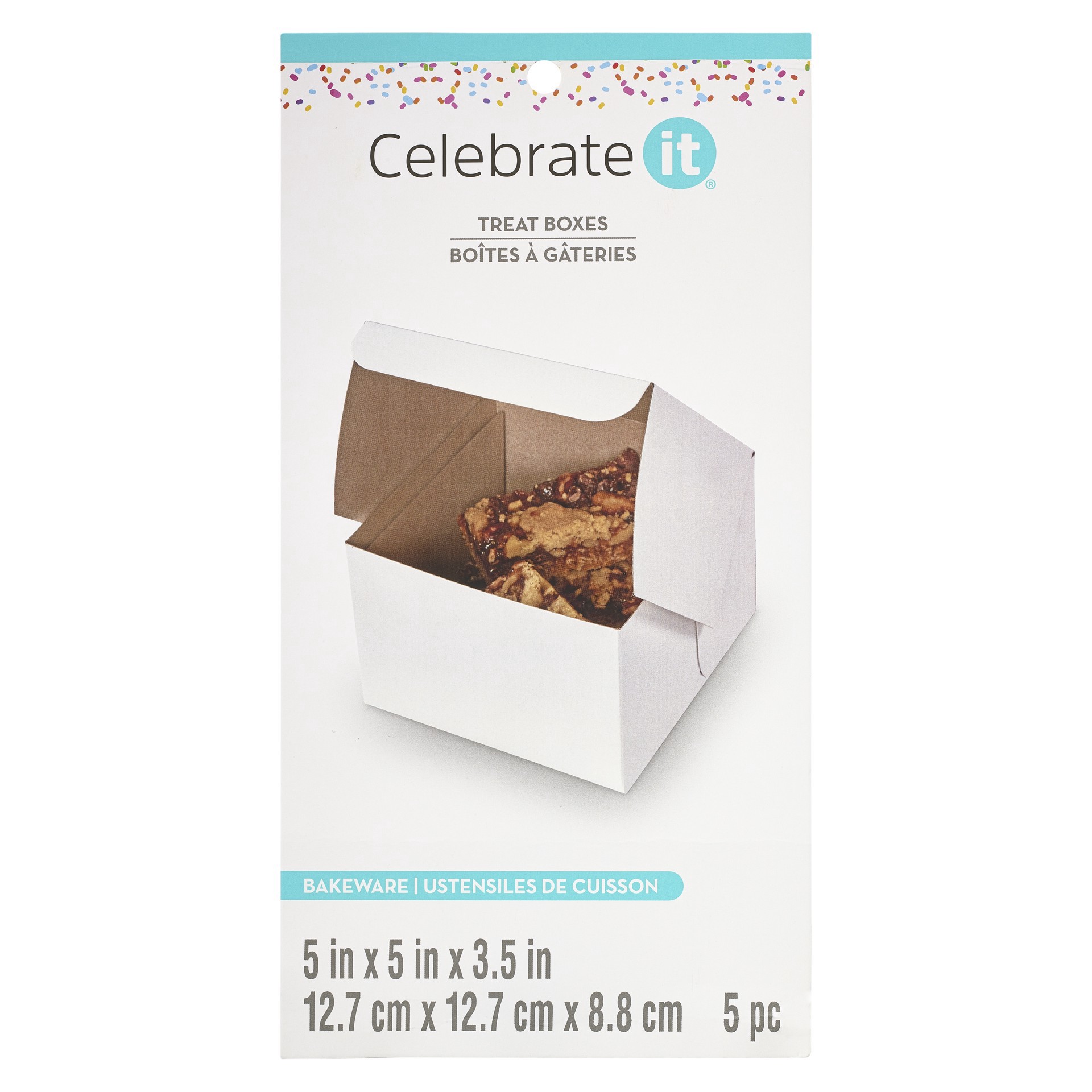 slide 5 of 5, 5" X 5" Treat Boxes By Celebrate It, 5ct., 5 ct