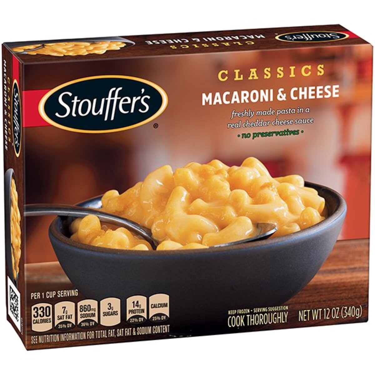 slide 2 of 9, Stouffer's Macaroni & Cheese Frozen Meal, 12 oz