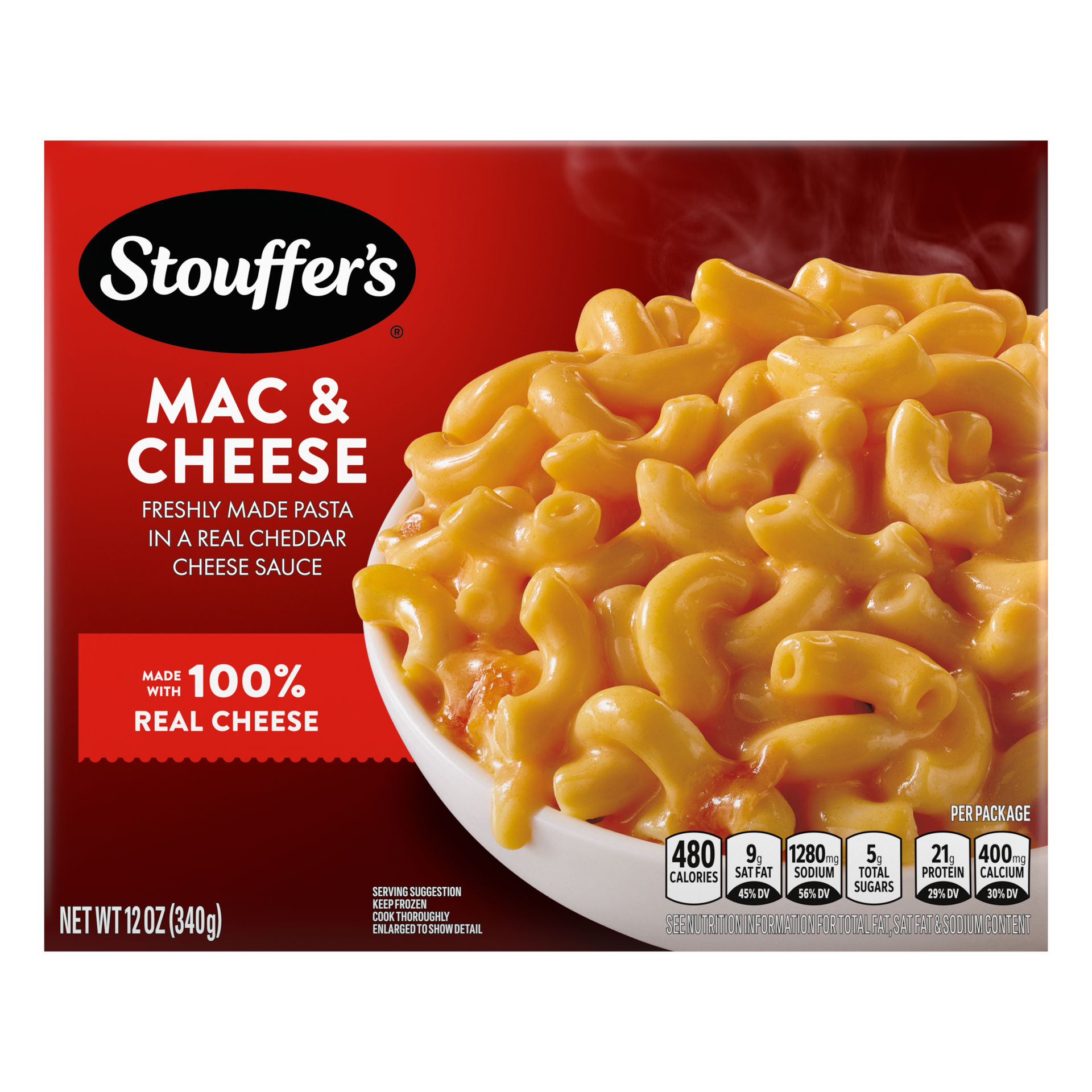 slide 1 of 9, Stouffer's Macaroni & Cheese Frozen Meal, 12 oz