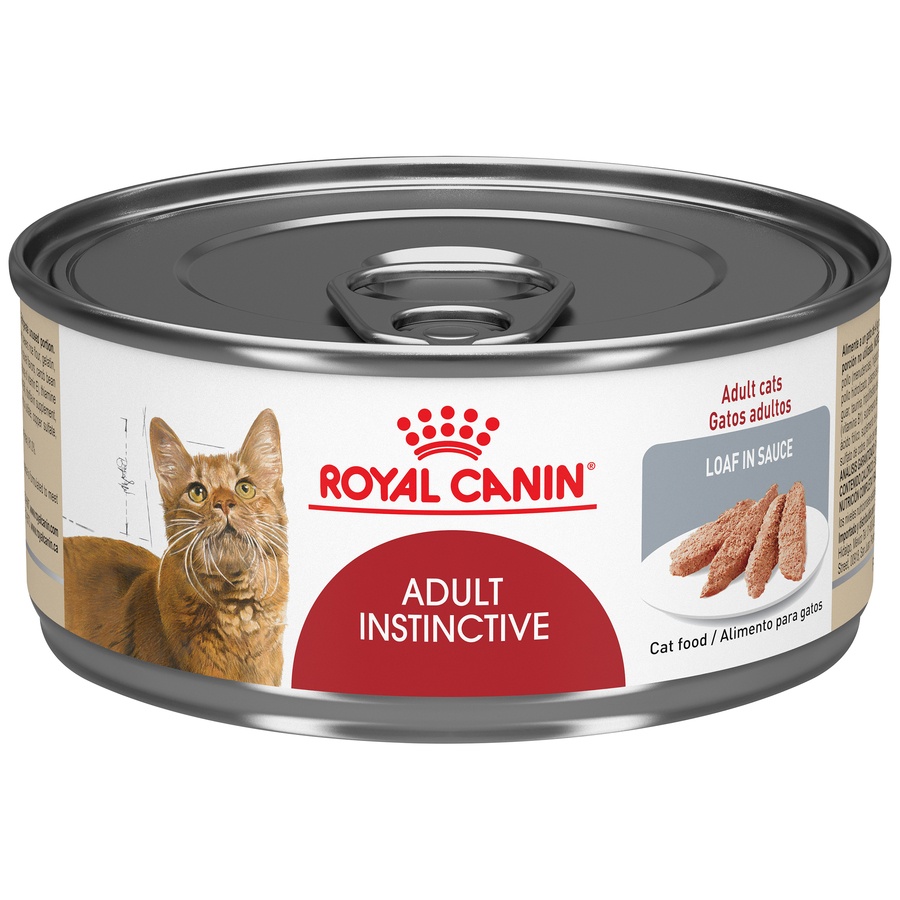 slide 1 of 7, Royal Canin Feline Health Nutrition Adult Instinctive Loaf in Sauce Canned Cat Food, 5.8 oz