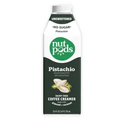 nutpods Unsweetened Pistachio Coffee Creamer, dairy-free