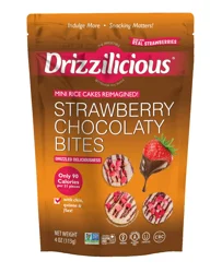 Drizzilicious Chocolate Strawberry Rice Cakes, 4 oz