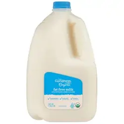 True Goodness Organic Fat Free Milk, Gallon