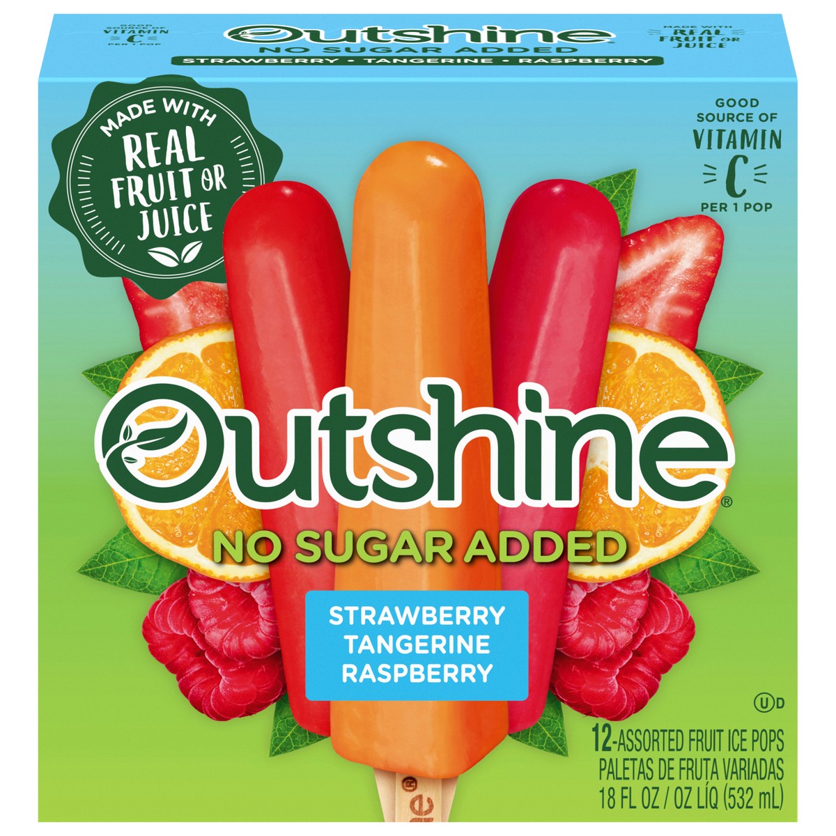 slide 1 of 5, Outshine Fruit Ice Pops, 12 ct