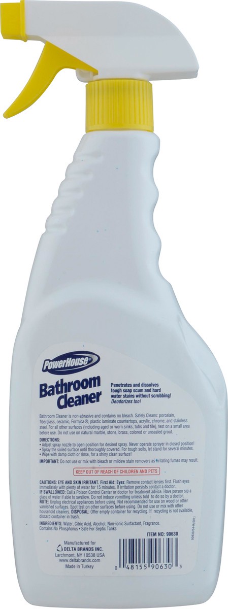 slide 9 of 12, PowerHouse Non-Abrasive Bathroom Cleaner 22 fl oz, 22 fl oz