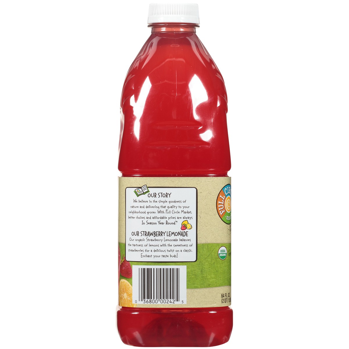 slide 7 of 9, Full Circle Market Strawberry Lemonade From Concentrate - 64 fl oz, 64 fl oz