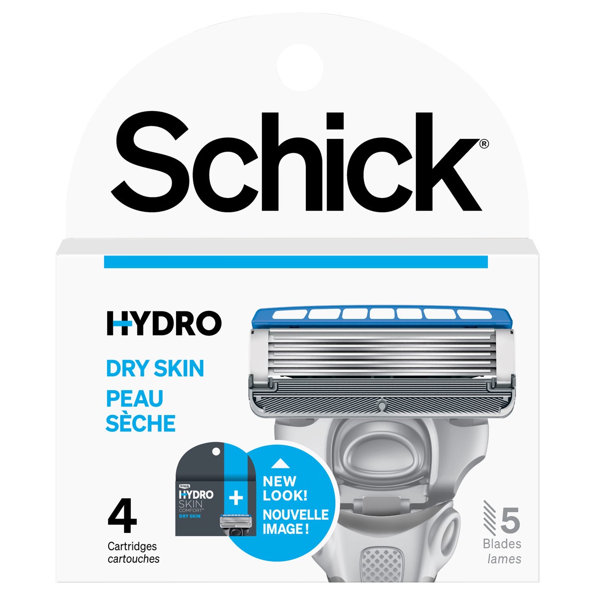 slide 1 of 29, Schick Hydro Skin Comfort Dry Skin 4CT Refill CAN, 4 ct