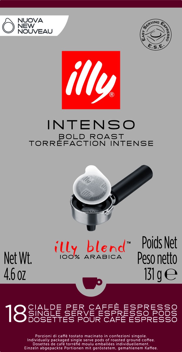 slide 8 of 9, illy Blend Single Serve Pods Bold Roast Intenso Coffee 18 ea, 18 ct