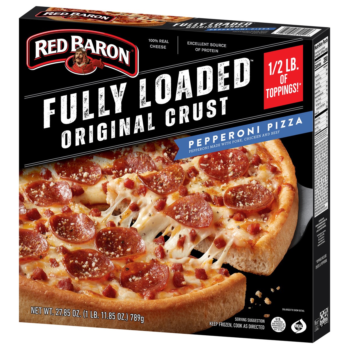 Red Baron Fully Loaded Pepperoni Original Crust Frozen Pizza 27.86 oz ...