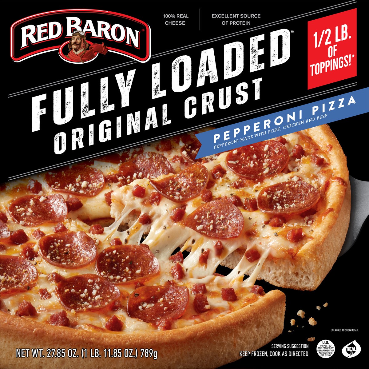 Red Baron Fully Loaded Pepperoni Original Crust Frozen Pizza 2786 Oz Shipt 1254