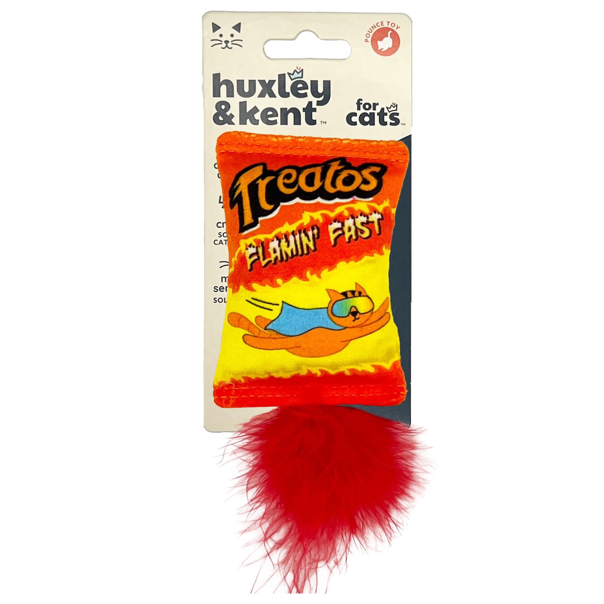 slide 1 of 1, Huxley & Kent Treatos Snacks Plush Catnip Cat Toy, Small, 1 ct