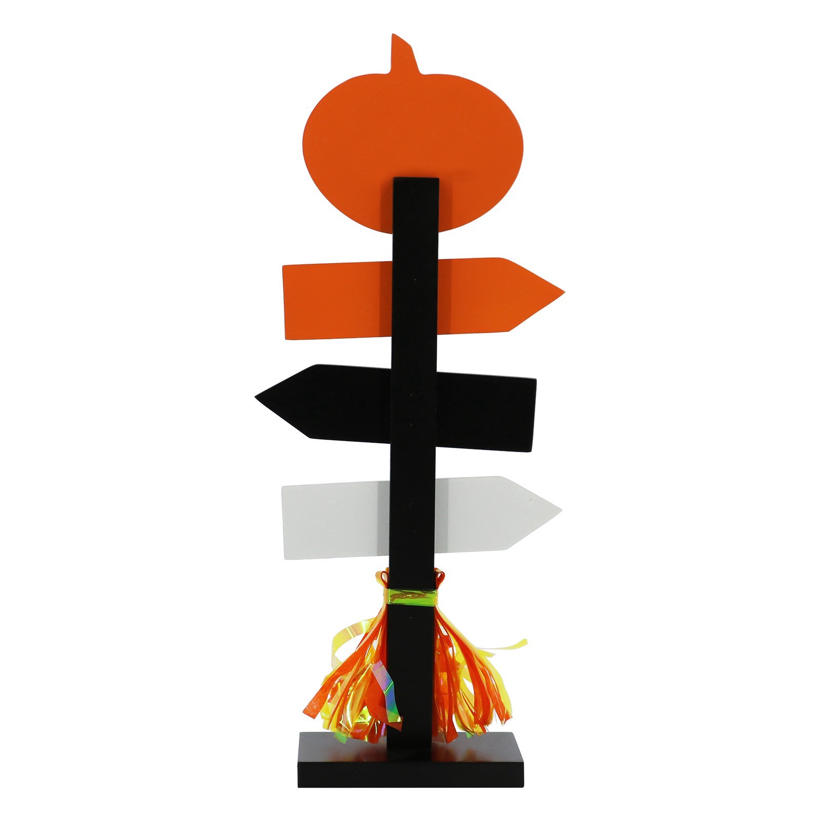 slide 3 of 4, 13" Jack-O'-Lantern Trick-Or-Treat Tabletop Road Sign By Ashland, 5.5 in x 2.5 in x 13 in