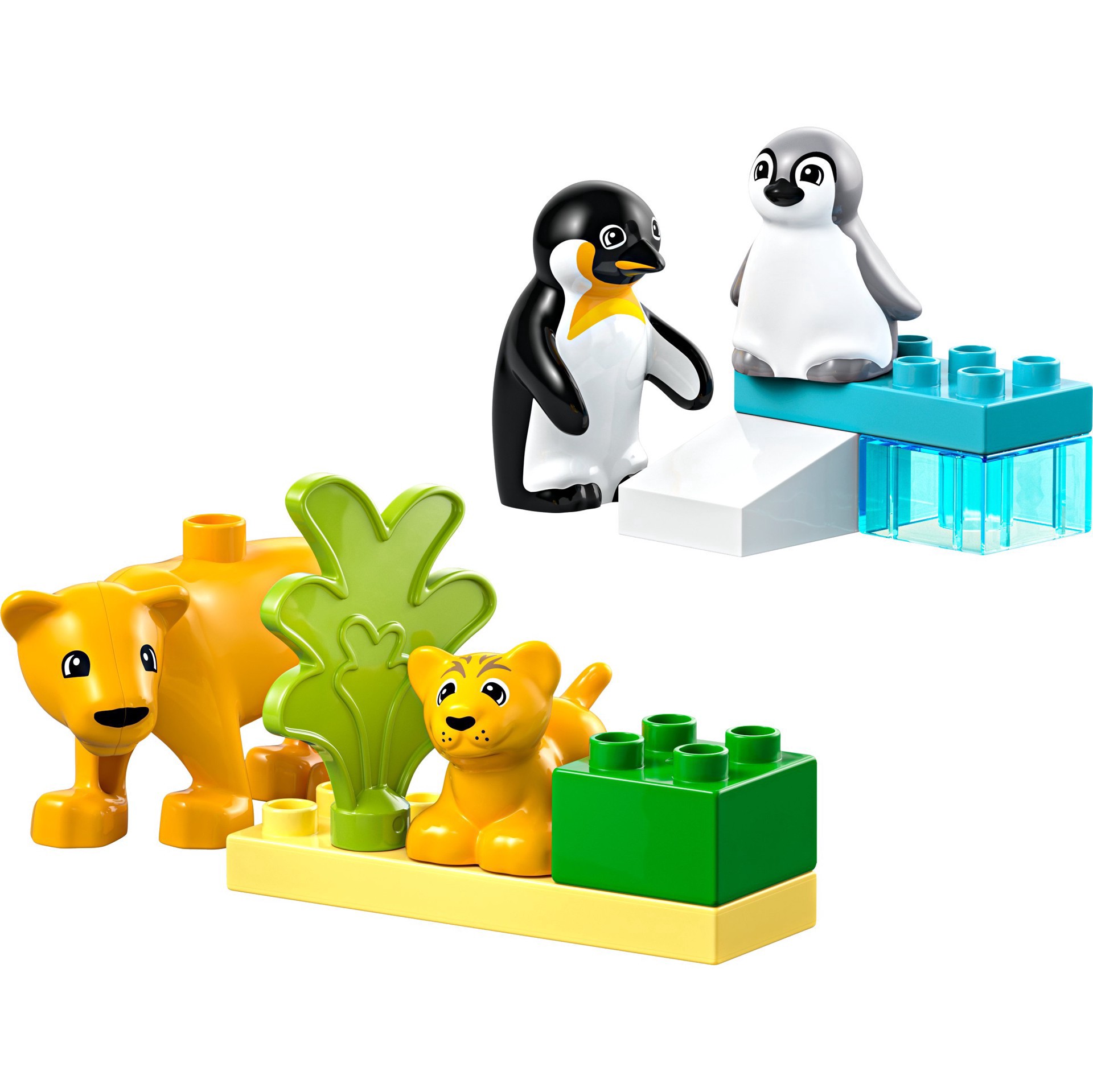 slide 1 of 1, LEGO DUPLO Wild Animal Families: Penguins & Lions Set, 10 ct