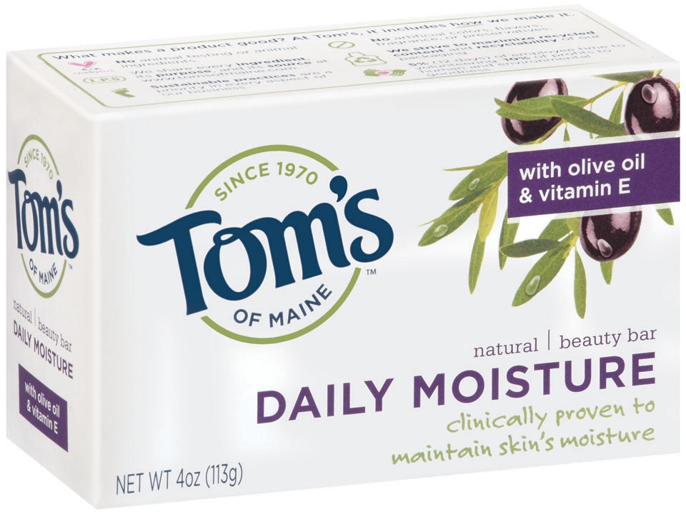 slide 1 of 1, Tom's of Maine Daily Moisture Bar Soap, 4 oz