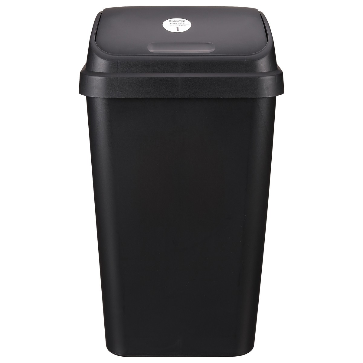 slide 6 of 11, Sterilite Swingtop Wastebasket, Black, 13 gal