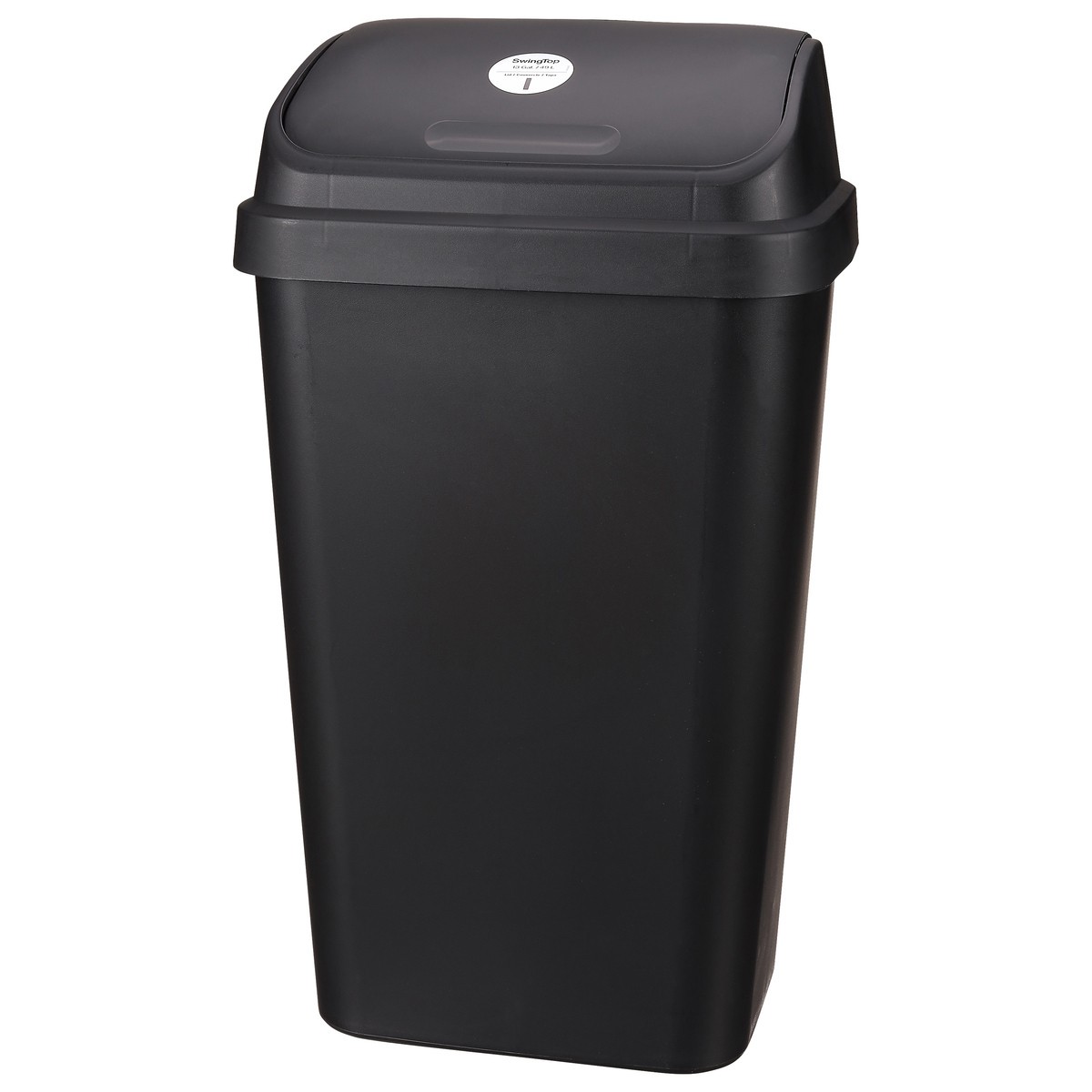slide 7 of 11, Sterilite Swingtop Wastebasket, Black, 13 gal