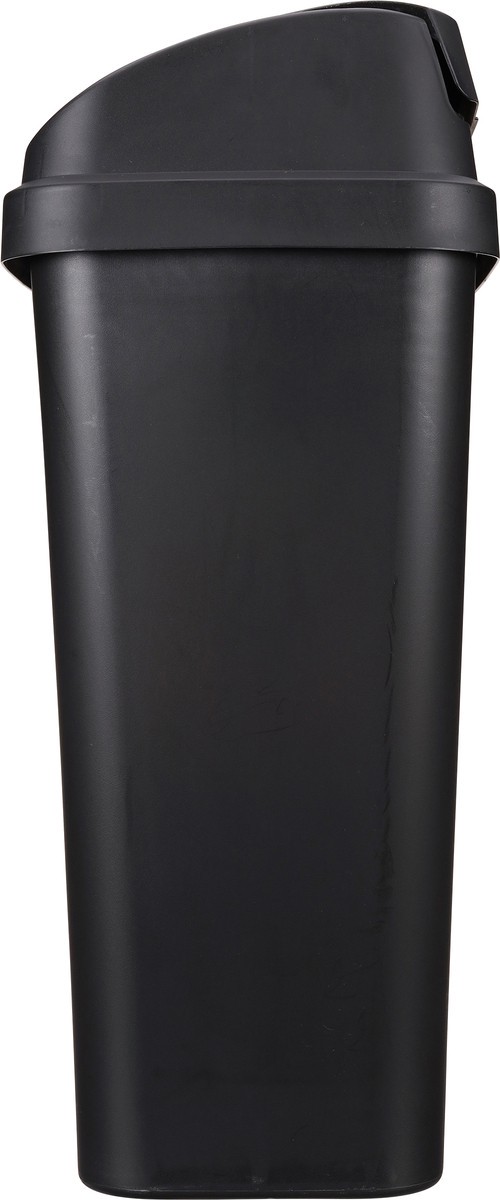 slide 8 of 11, Sterilite Swingtop Wastebasket, Black, 13 gal