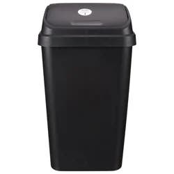 Sterilite Swingtop Wastebasket, Black