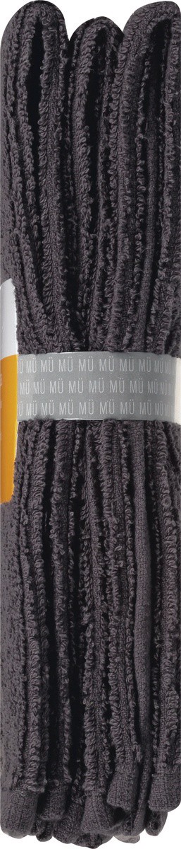 slide 5 of 9, MÜkitchen Bar Mop Slate Dishtowels 3 ea, 3 ct