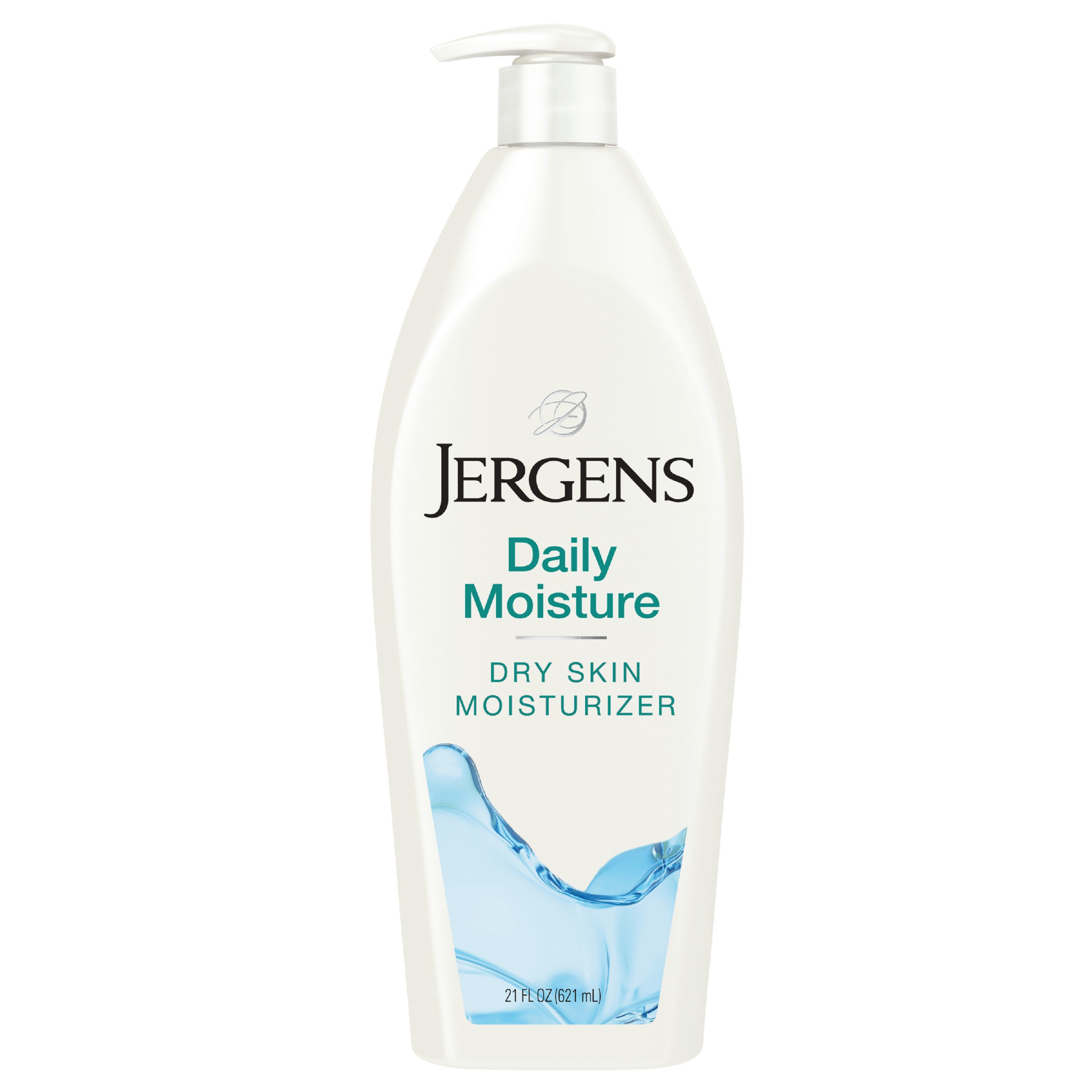 slide 1 of 5, Jergens Daily Moisture Dry Skin Moisturizer, Hand and Body Lotion, with HYDRALUCENCE blend, Silk Proteins, and Citrus Extract, 21 Oz, 21 fl oz