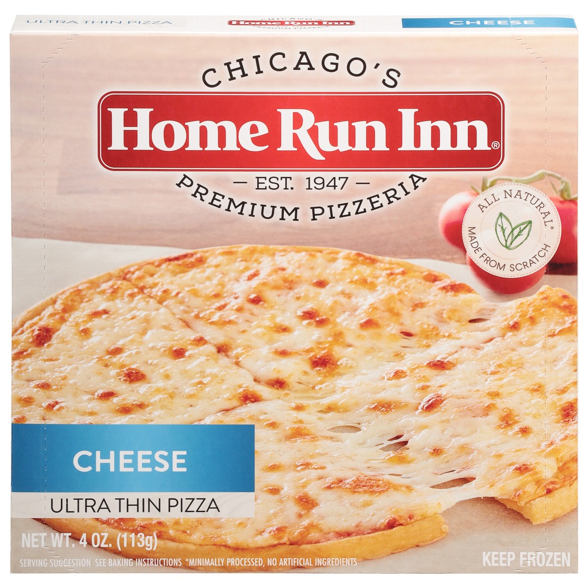 slide 1 of 9, Home Run Inn Ultra Thin Cheese Pizza 4 oz, 4 oz