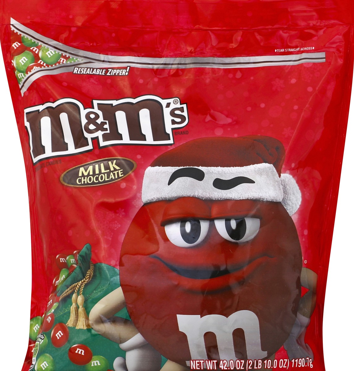 slide 4 of 6, M&M's, Holiday Milk Chocolate Christmas Candy Party Size, 42 Oz, 42 oz